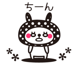 Cute rabbit Hood 5 sticker #13618562