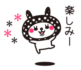 Cute rabbit Hood 5 sticker #13618566