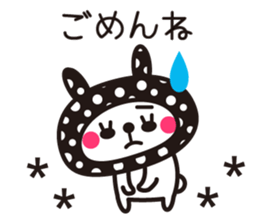 Cute rabbit Hood 5 sticker #13618572