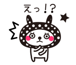 Cute rabbit Hood 5 sticker #13618573