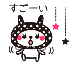 Cute rabbit Hood 5 sticker #13618576