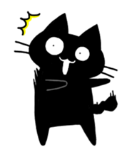 droll black cats 3 sticker #13618842