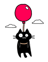 droll black cats 3 sticker #13618856