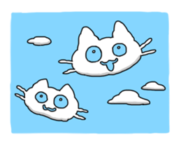 droll black cats 3 sticker #13618857