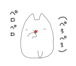 Talkative Rice ball cat sticker #13619065