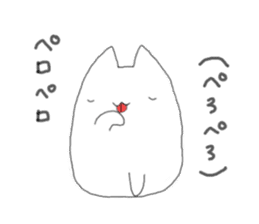 Talkative Rice ball cat sticker #13619065