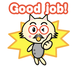 cat president mini sticker #13619356