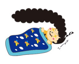 Naughty pre-schooler and baby sticker #13619592