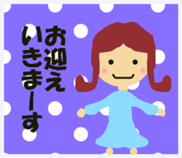 happy go lucky girl sticker #13619611