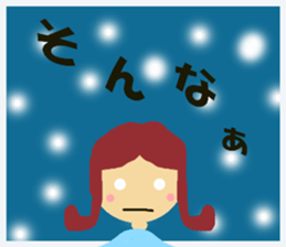 happy go lucky girl sticker #13619613