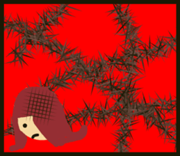 happy go lucky girl sticker #13619615