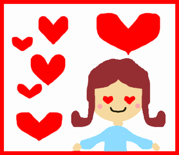 happy go lucky girl sticker #13619621