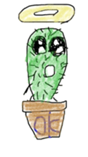 Cactus angel (graffiti Ver.) sticker #13619838