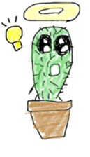 Cactus angel (graffiti Ver.) sticker #13619868
