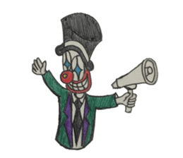 Clown red nose. sticker #13619910