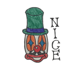 Clown red nose. sticker #13619912