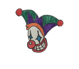 Clown red nose. sticker #13619917