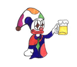 Clown red nose. sticker #13619921