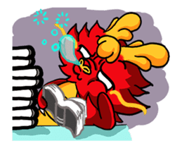 Chaos dragon balls 3 cartoon sticker #13620245