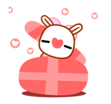 Feel Rabbit: Naughty sticker #13621702