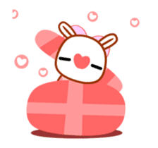 Feel Rabbit: Naughty sticker #13621702