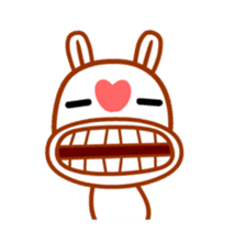 Feel Rabbit: Naughty sticker #13621703