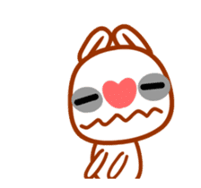 Feel Rabbit: Naughty sticker #13621704