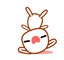 Feel Rabbit: Naughty sticker #13621707