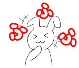 Tai noi - The white rabbit (JP) sticker #13622092