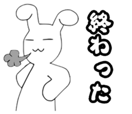 Tai noi - The white rabbit (JP) sticker #13622116