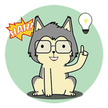 HUSKy Cuteness - Huskies emoji stickers sticker #13622358