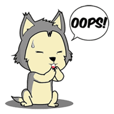 HUSKy Cuteness - Huskies emoji stickers sticker #13622363