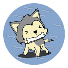 HUSKy Cuteness - Huskies emoji stickers sticker #13622364