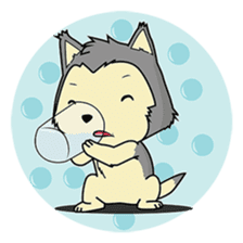 HUSKy Cuteness - Huskies emoji stickers sticker #13622366