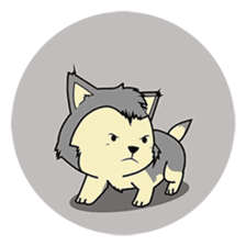 HUSKy Cuteness - Huskies emoji stickers sticker #13622368