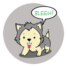 HUSKy Cuteness - Huskies emoji stickers sticker #13622369