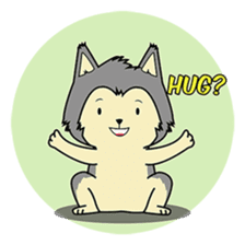 HUSKy Cuteness - Huskies emoji stickers sticker #13622372