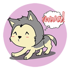 HUSKy Cuteness - Huskies emoji stickers sticker #13622373