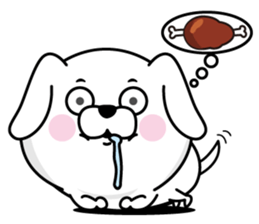 Barking for the time being sticker #13622812