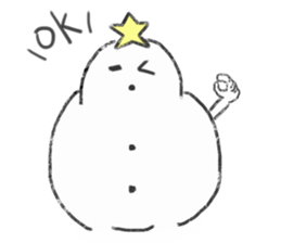 LOVE STAR SNOWMAN sticker #13623873