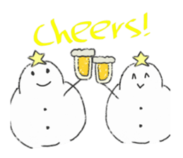 LOVE STAR SNOWMAN sticker #13623876