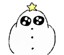 LOVE STAR SNOWMAN sticker #13623877