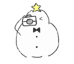 LOVE STAR SNOWMAN sticker #13623879