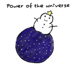 LOVE STAR SNOWMAN sticker #13623881