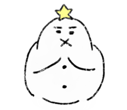 LOVE STAR SNOWMAN sticker #13623886