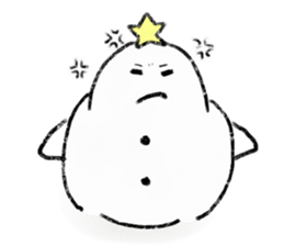 LOVE STAR SNOWMAN sticker #13623887