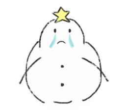 LOVE STAR SNOWMAN sticker #13623888