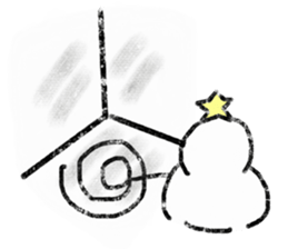 LOVE STAR SNOWMAN sticker #13623889