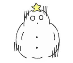 LOVE STAR SNOWMAN sticker #13623891