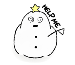 LOVE STAR SNOWMAN sticker #13623892